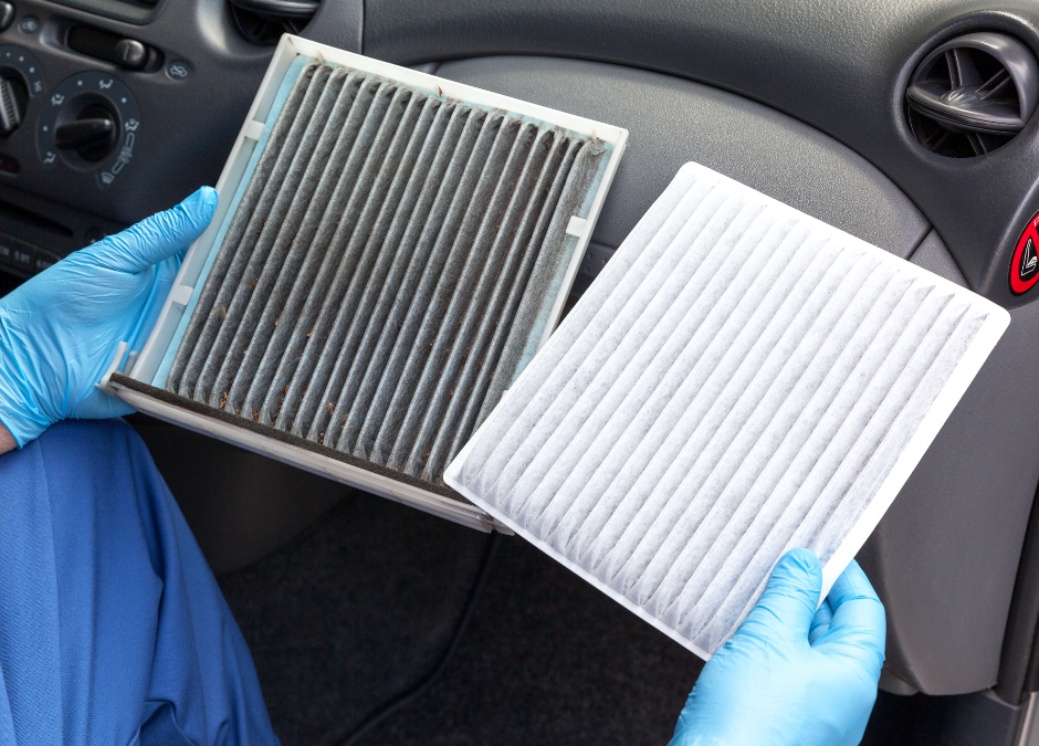 Car air filter replacement