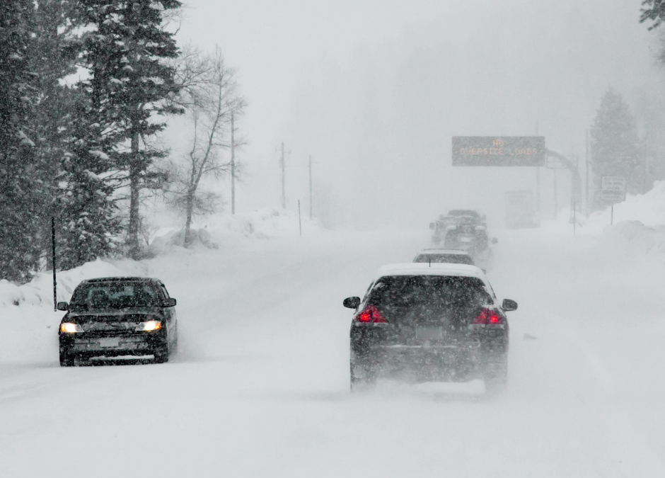 Driving in the snow and ice