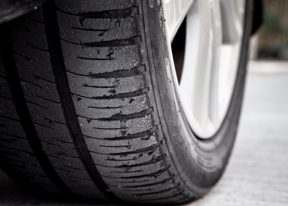 Worn out tire