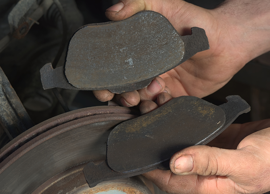 Warn out brake pads, car needs new brakes