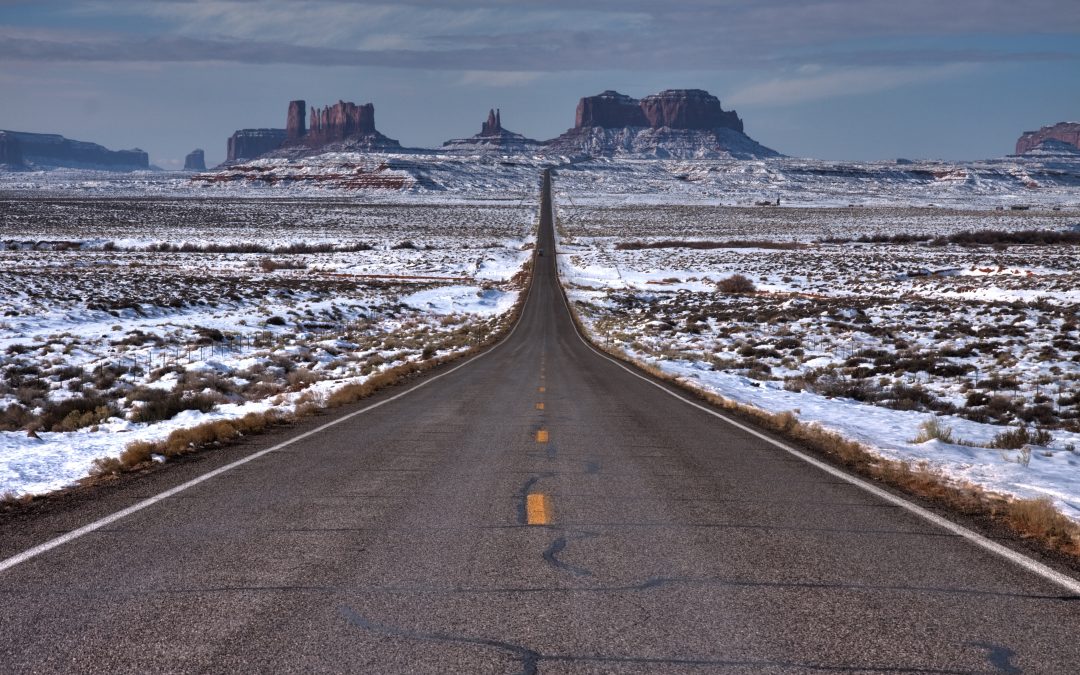 Monument valley rock formations from the i163